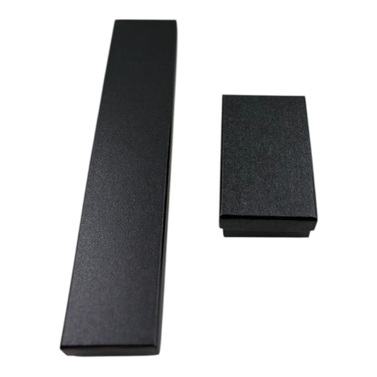 Geschenkboxen-Set – Schwarz matt, für Schmuck und Accessoires